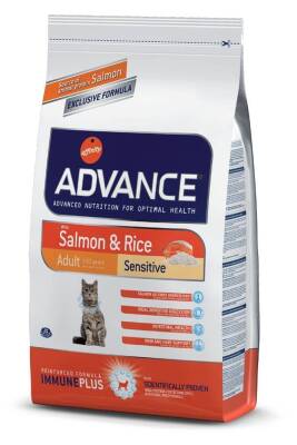 Advance Sensitive Somonlu Yetişkin Kedi Maması 1.5 Kg - 1