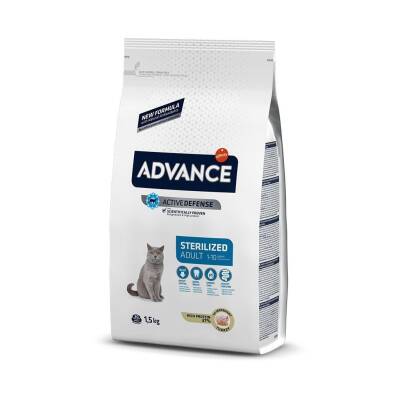 Advance Sterilised Hindili Kısırlaştırılmış Yetişkin Kedi Maması 1.5 Kg - 1