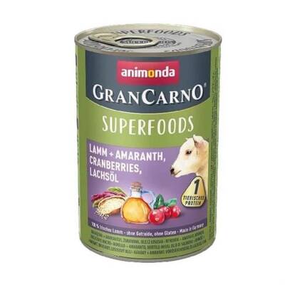 Animonda GranCarno Superfoods Kuzu Amarant Ve Kızılcıklı Köpek Konservesi 400 Gr - 1