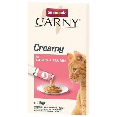 Animonda Snack Carny Somonlu & Taurinli Kedi Kreması 6x15 gr - 1