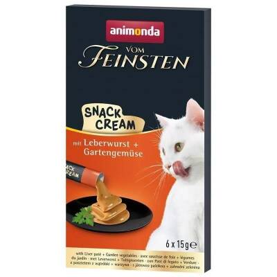 Animonda Snack Carny Tavuklu & Kedi Otlu Kedi Kreması 6x15 gr - 1