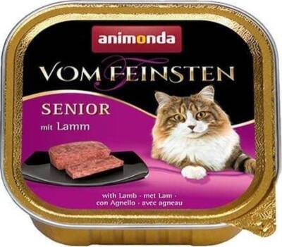 Animonda Vom Feinsten Kuzu Etli Yaşlı Kedi Konservesi 100gr x 6 Adet - 1