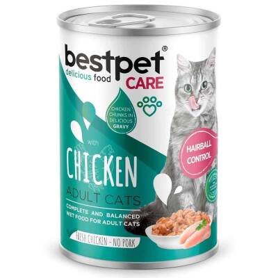 Best Pet Kedi Konservesi Tavuklu Hairball 400 Gr - 1