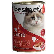 Bestpet Kuzu Etli Konserve Yetişkin Kedi Maması 400 G - 1