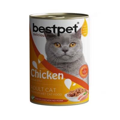 Bestpet Tavuklu Yetişkin Kedi Konservesi 400gr - 1