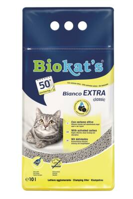 Biokat's Bianco Extra Topaklanan Kedi Kumu 10 Lt - 1