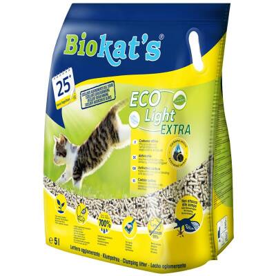 Biokats Eko Light Extra Aktif Karbonlu Pelet Kedi Kumu 5 Litre - 1