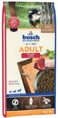 Bosch Adult Kuzu Etli ve Pirinçli Yetişkin Köpek Maması 15 Kg - 1