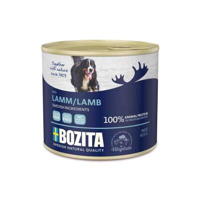 Bozita Natural Tahılsız Kuzu Etli Konserve Yetişkin Köpek Maması 625 G - 1