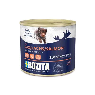 Bozita Natural Tahılsız Somon Balıklı Konserve Yetişkin Köpek Maması 625 G - 1