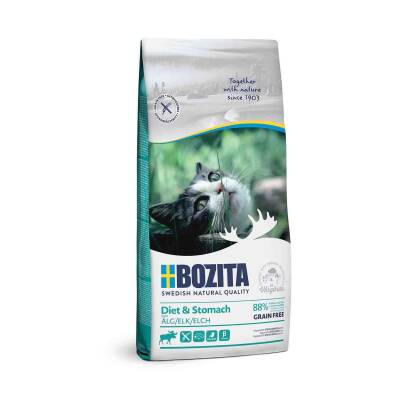 Bozita Sensitive Diet Stomach Tahılsız Geyik Etli Yetişkin Kedi Maması 10 KG - 1