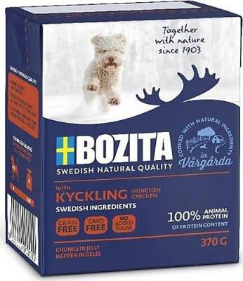 Bozita Tavuklu Tahılsız Yetişkin Köpek Konserve Maması 370 Gr - 1