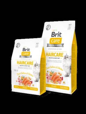 Brit Care Haircare Hypo_Allergenic Deri ve Tüy sağlığı için Tahılsız Yetişkin Kedi Maması 2 kg - 1