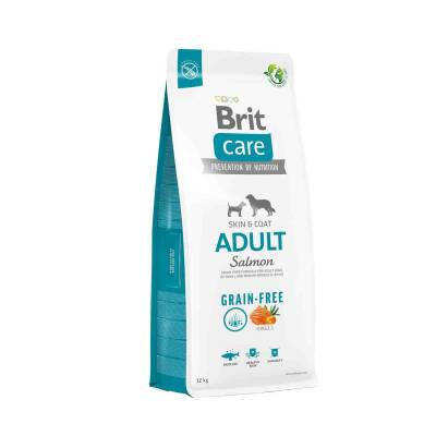 Brit Care Skin & Coat Tahılsız Somonlu Orta Irk Yetişkin Köpek Maması 12 Kg - 1