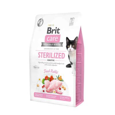 Brit Care Sterilised Sensitive Tavşanlı Yetişkin Kedi Maması 7 KG - 1