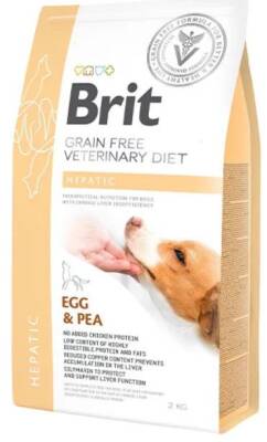 Brit Veterinary Diet Hepatic Karaciğer Yetmezliği olan Köpekler için Tahılsız Köpek Maması 2 kg - 1