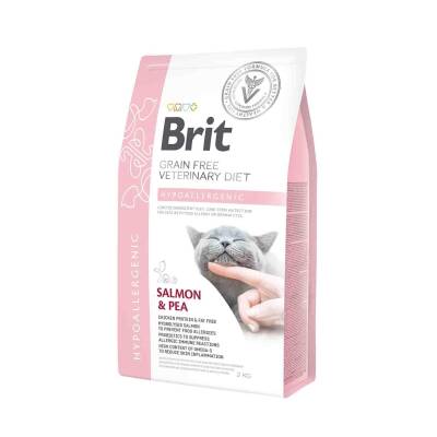 Brit Veterinary Diet Hypo-Allergenic Cilt Sağlığı Destekleyici Tahılsız Kedi Maması 2 Kg - 1