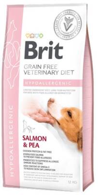 Brit Veterinary Diet Hypo-Allergenic Cilt Sağlığı Destekleyici Tahılsız Köpek Maması 12 kg - 1