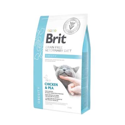 Brit Veterinary Diet Obesity Kilo Kontrolü için Tahılsız Kedi Maması 2 kg - 1