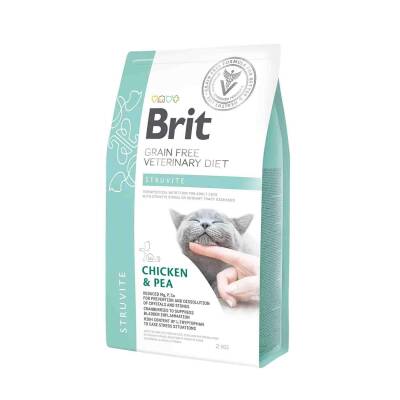 Brit Veterinary Diet Struvite İdrar Yolu Sağlığı Destekleyici Tahılsız Kedi Maması 2 kg - 1