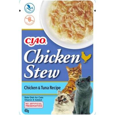 Ciao Chicken Churu Stew Tavuk Güveç ve Ton Balıklı Kedi Ödül Maması 50 Gr. - 1