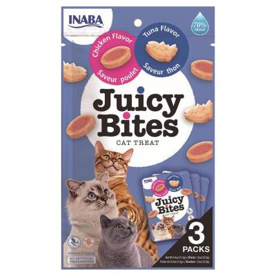 Ciao Juicy Bites Tavuklu ve Tuna Balıklı Kedi Ödül Maması 3 * 11,3 Gr - 1