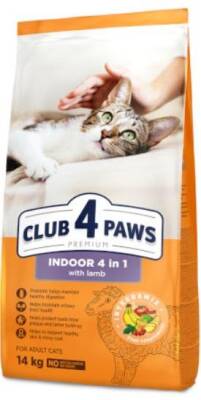 Club 4 Paws Premium Indoor 4in1 Kuzulu Kedi Maması 14 Kg - 1