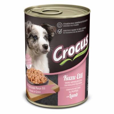 Crocus Yavru Köpek Kuzu Etli Yaş Mama 400g - 1