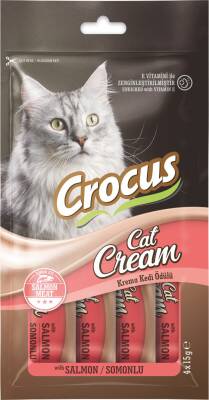 Crocus Somonlu Krema Kedi Ödülü 4x15g - 1