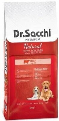 Dr. Sacchi Premium Natural Beef Yetişkin Köpek Maması 15kg - 1