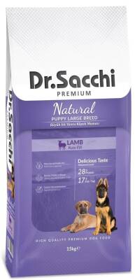 Dr. Sacchi Puppy Large Lamb Büyük Irk Yavru Köpek Maması 15kg - 1