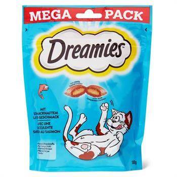 Dreamies Mega İçi Dolgulu Somonlu Kıtır Kedi Ödülü 180 Gr - 1