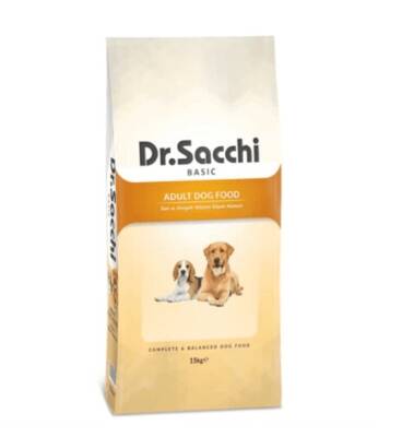 Dr.Sacchi Basic Chicken Tavuklu Yetişkin Köpek Maması 15 Kg - 1