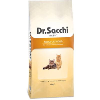 Dr.Sacchi Basic Chicken Yetişkin Kedi Maması 15 kg - 1