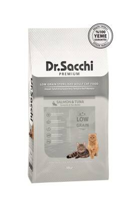 Dr.Sacchi Premium Düşük Tahıllı Kısır Kedi Maması 10 Kg - 1