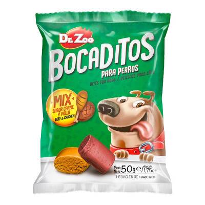 Dr.Zoo Bocaditos Tavuk & Biftekli Köpek Ödülü 50 Gr - 1