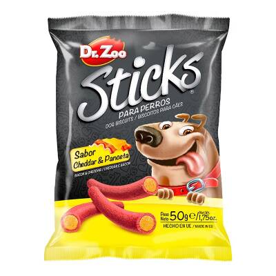 Dr.Zoo Sticks Cheddar-Pastırmalı Köpek Ödülü 50Gr - 1