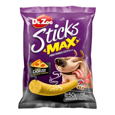 Dr.Zoo Sticks Max Sucuk&Peynirli Köpek Ödülü 50Gr - 1