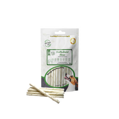 Eco Natura Pet Healty Dental Chews Beyaz Burgu Kemik 13cm 25li 150Gr - 1