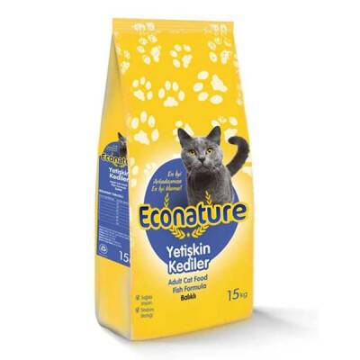 Econature Balıklı Yetişkin Kedi Maması 15 KG - 1