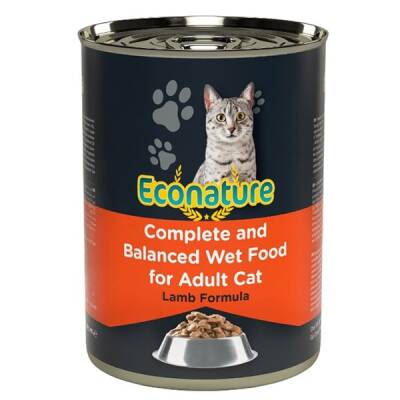 Econature Kuzu Etli Yetişkin Kedi Konservesi 400 G - 1