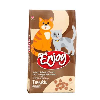 Enjoy Tavuklu Yetişkin Kedi Maması 10kg - 1