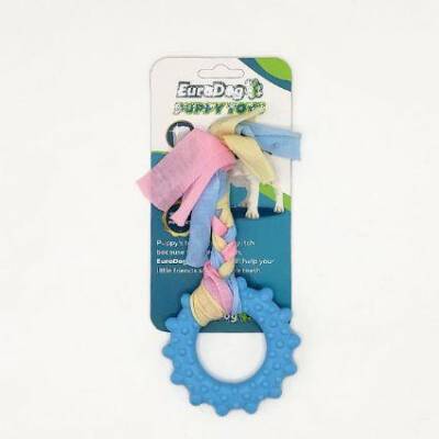 EuroDog Puppy Toys Mavi Çark Yavru Köpek Diş Kaşıma Oyuncağı - 1