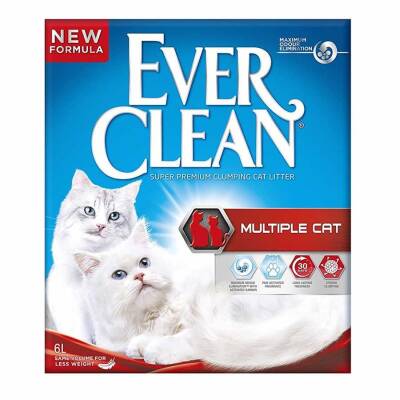 Ever Clean Multiple Cat İnce Topaklaşan Bentonit Kedi Kumu 6 L - 1