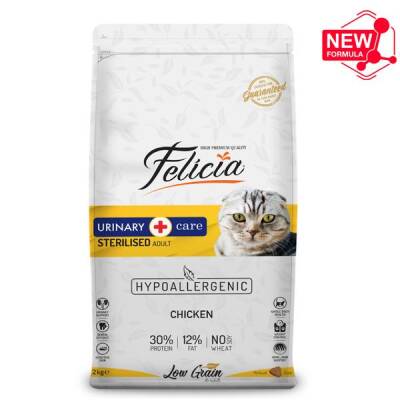 Felicia Düşük Tahıllı Tavuklu HypoAllergenic Kısırlaştırılmış Yetişkin Kedi Maması 2 kg - 1