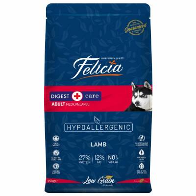 Felicia Kuzulu Pirinçli Düşük Tahıllı Hipoalerjenik Köpek Maması 15 Kg - 1