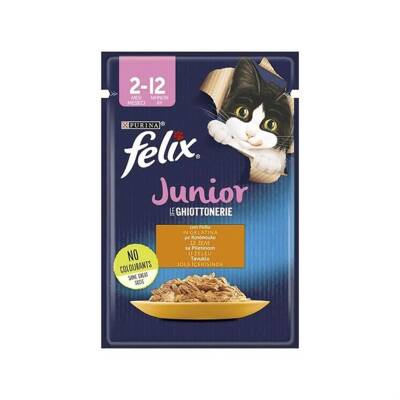 Felix Tavuk Etli Yavru Kedi Yaş Maması 85 Gr - 1