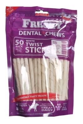 Freshy Dental Twists - Beyaz Burgu Çubuk - 50'li Paket - 300 gram - 1