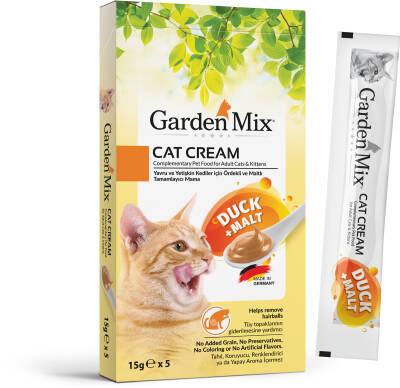 Garden Mıx Kedi Kreması Ördek+malt 15gr X 5 Adet - 1