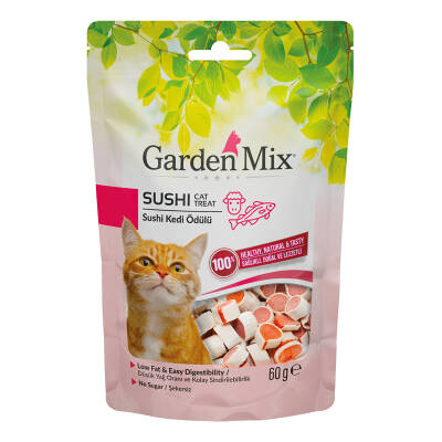 Garden Mıx Kuzulu Sushi Kedi Ödülü 60 Gr - 1